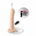 Silicone cum dildo black l with cremy