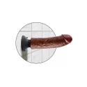 Super Realistyczny wibrator z przyssawką King Cock Vibrating Cock 8 (2 kolory)