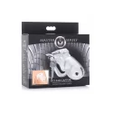 Clear captor chastity cage with keys - small