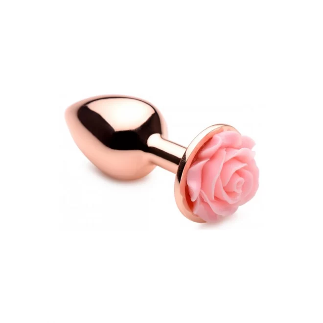 Pink rose gold small anal plug