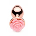 Pink rose gold small anal plug