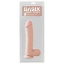 Dildo z jądrami i przyssawką Basix 10 Dong With Suction Cup (6 kolorów)