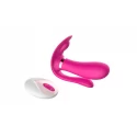 Wibrator uniwersalny z pilotem- Remote wearable vibrator RED