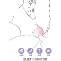 Wibrator dla par z języczkiem-Remote Wearable Tongue licking Vibrator