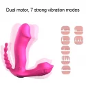 Potrójny stymulator Boss Series Silicone Panty Vibrator