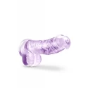 NATURALLY YOURS  6" CRYSTALLINE DILDO ROSE