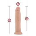 DR. SKIN SILICONE DR. HENRY 9 INCH DILDO WITH SUCTION CUP MOCHA