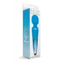 NIXIE  RECHARGEABLE WAND MASSAGER, BLUE OMBRE METALLIC