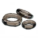Cock ring Yvonne Set of 3, Black