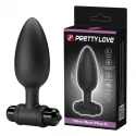 Pretty Love Vibro Anal Butt Plug Black