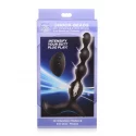 Vibrating & e-stim silicone anal beads w/ remote control