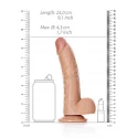 Dildo with balls and suction cup - 8''/ 20,5 cm