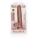 Dildo with balls and suction cup - 9''/ 23 cm