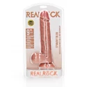 Dildo with balls and suction cup - 9''/ 23 cm