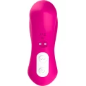 Stymulator silicone 2*9 vibration function Rose Red 