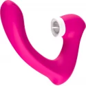 Stymulator silicone 2*9 vibration function Rose Red 