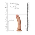 Dildo without balls with suction cup - 6''/ 15,5 cm