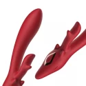 Wibrator- Vibrator silicone 2*8 vibration function Red