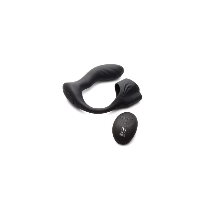 Tm 7x silicone prostate plug w/ cock ring & remote