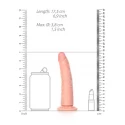 Dildo without balls with suction cup - 6''/ 15,5 cm