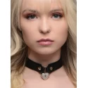 Locking heart collar