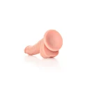 Curved Realistic Dildo Balls Suction Cup - 7""/ 18 cm