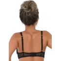 Unlined bra w faux underbust