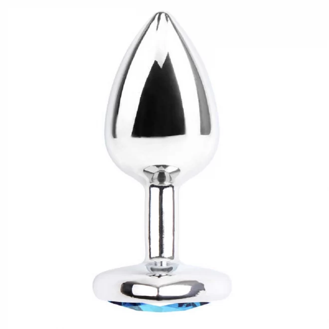 Hi-Basic Heart Gem Anal Plug Silver