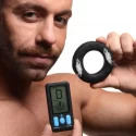 Vibrating & e-stim silicone cock ring w/ rc 45mm