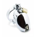 Stalowy pas cnoty Extreme Line Cock Hoody Cage Ring 50 mm