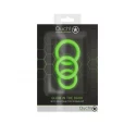 3 pcs cock ring set - glow in the dark