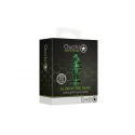 Glass butt plug - glow in the dark - large - clear