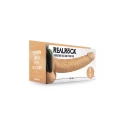 Vibrating hollow strap-on with balls - 9'' / 23 cm
