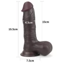 Dildo Sliding Skin Dual Layer Dong