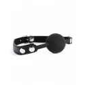 Black Silicone Ball Gag