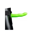 Curved hollow strap-on - 8'' / 20 cm - gitd