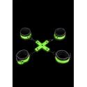 Hand & ankle cuffs with hogtie - gitd