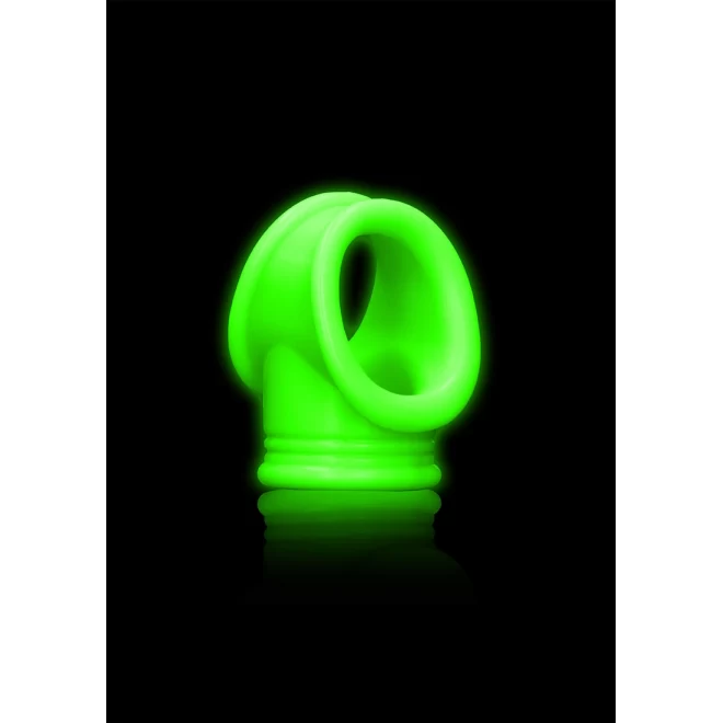 Cock ring & ball strap - glow in the dark
