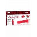 Strap-on z wibracjami Fetish Fantasy Elite Vibrating 9 Hollow Strap-On
