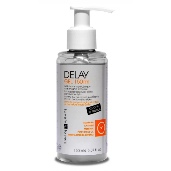 Żel przedłużający stosunek z guaraną i kofeiną Lovely Lovers Delay Gel 150ml