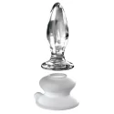 Szklany korek analny z przyssawką Icicles No. 91