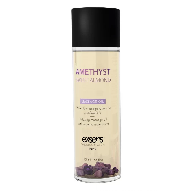 EXSENS ORGANIC MASSAGE OIL AMETHYST SWEET ALMOND 100ML