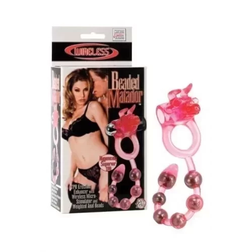 Pierścień na penisa Silicone Beaded Matador