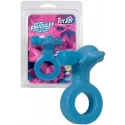 Pierścień z wibracjami VIBRATING COCKRING DOLPHIN BLUE