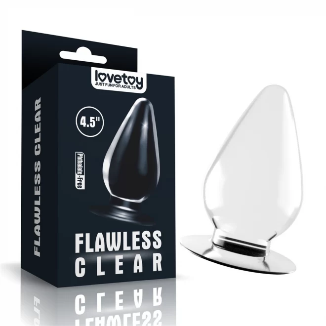 KOREK ANALNY Flawless Clear Anal Plug 4.5''