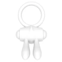 Power Clit Silicone Cockring White