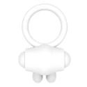 Power Clit Silicone Cockring White