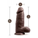 AU NATUREL CHUB 10" DILDO CHOCOLATE