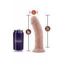 DR. SKIN PLUS 8 INCH THICK POSABLE DILDO VANILLA