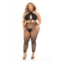 GIVES YOU HELL 3PC SET BLACK, PLUS SIZE